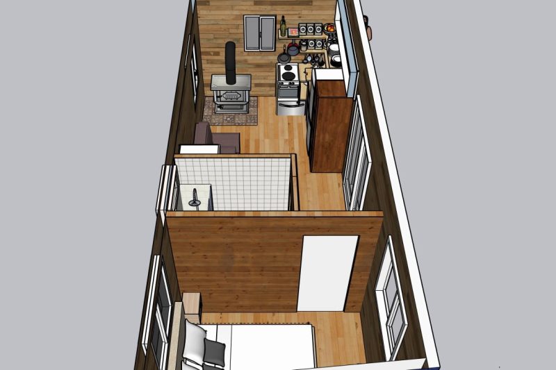 Modèle intérieur mini-maison Confo Forestier.