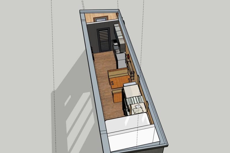 Modèle intérieur mini-maison Confo Forestier.