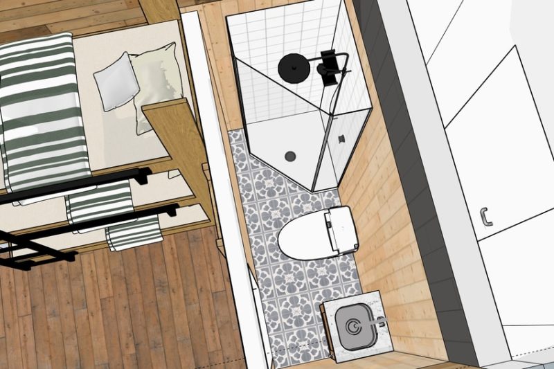 Modèle intérieur mini-maison Confo Forestier.